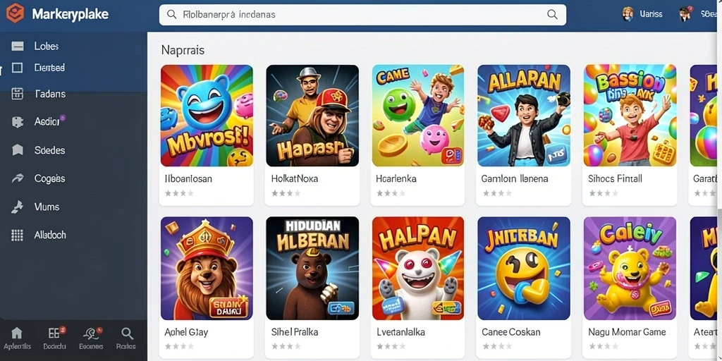 Tangkapan layar mode permainan eksplorasi.
