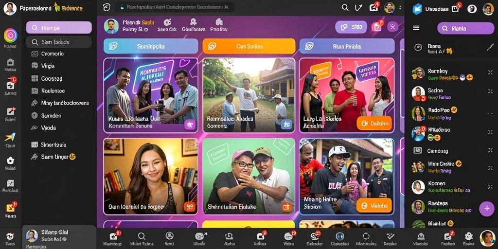 Fitur multiplayer yang memungkinkan interaksi dengan teman.